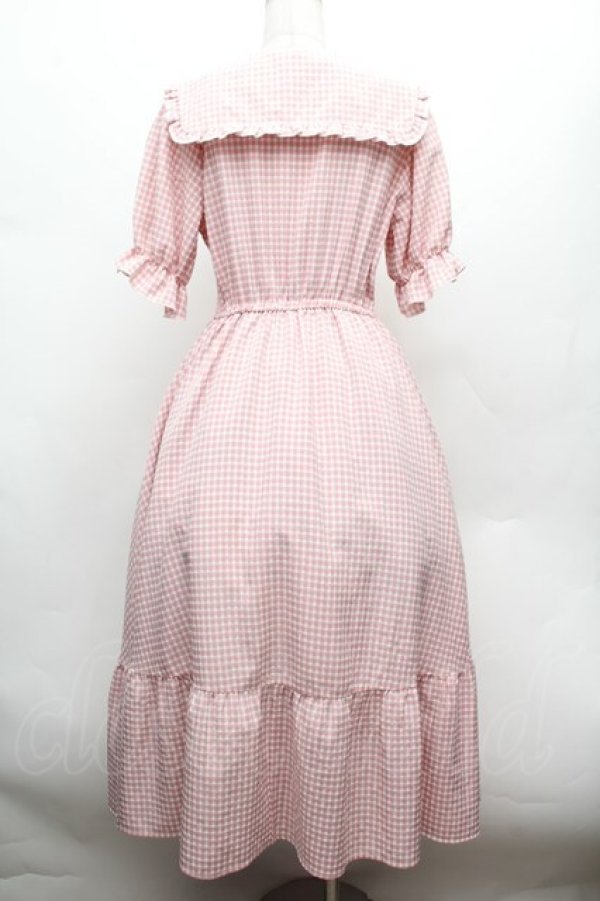 画像3: m petit by misako / ギンガムチェックワンピース M ピンク S-26-02-25-043-LO-OP-TE-ZS (3)