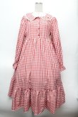 画像1: LOLITA / ギンガムワンピース  赤ｘ白 S-26-02-25-044-LO-OP-AS-ZS (1)