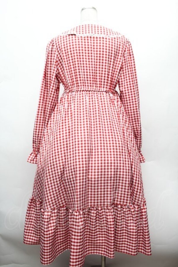 画像3: LOLITA / ギンガムワンピース  赤ｘ白 S-26-02-25-044-LO-OP-AS-ZS (3)