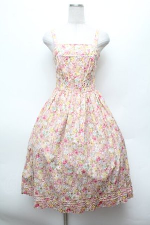 画像: K211148 / 花柄サンドレス  ピンク S-26-02-25-049-LO-TO-TE-ZS
