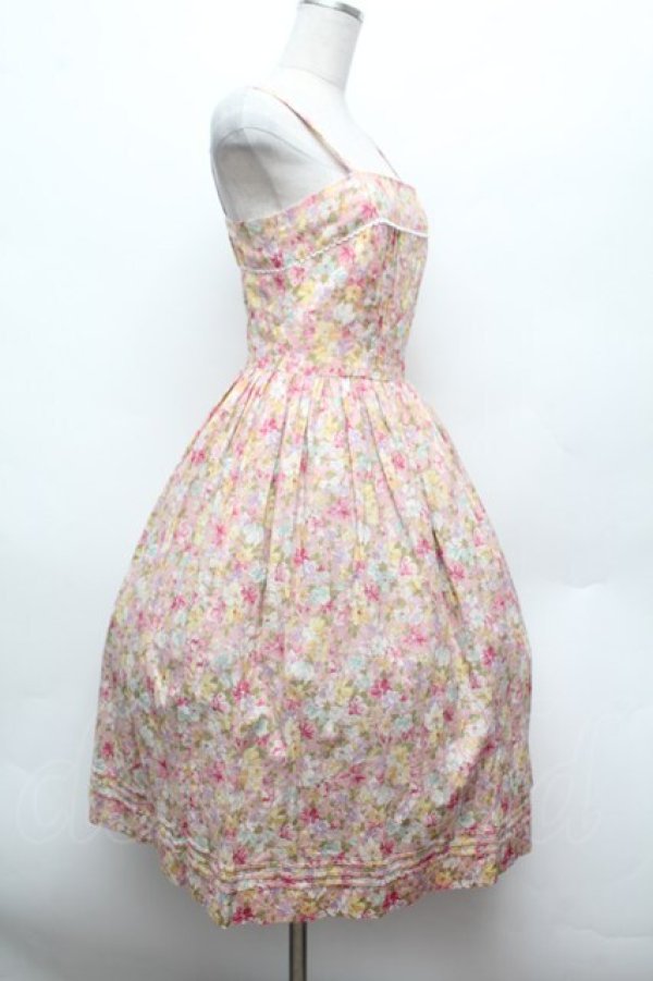 画像2: K211148 / 花柄サンドレス  ピンク S-26-02-25-049-LO-TO-TE-ZS (2)