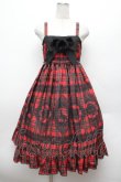 画像1: ALICE and the PIRATES / アリスのトランプタータン柄ジャンパースカートII  赤 S-26-02-25-050-PA-OP-AS-ZS (1)