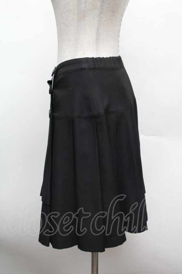 画像2: MILK / 裾プリーツスカート  黒 S-26-02-25-053-ML-SK-AS-ZS (2)
