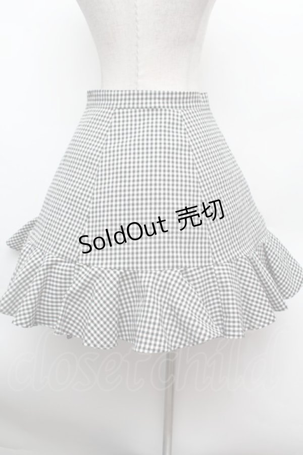 画像3: evelyn / ギンガムチェックスカート M 黒ｘ白 S-26-02-25-056-LO-SK-HR-ZS (3)