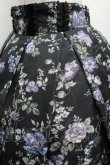 画像3: axes femme / ローズ柄タックスカート  黒 S-26-02-25-057-AX-SK-HR-ZS (3)