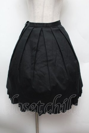 画像: BPN / レイヤードプリーツスカート  黒 S-26-02-25-059-GO-SK-HR-ZS