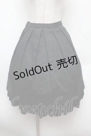 画像: BPN / レイヤードプリーツスカート  黒 S-26-02-25-059-GO-SK-HR-ZS