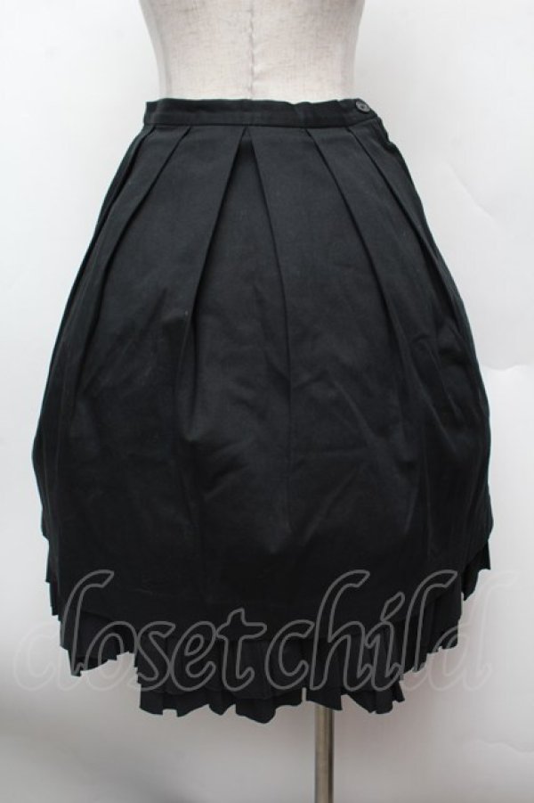 画像3: BPN / レイヤードプリーツスカート  黒 S-26-02-25-059-GO-SK-HR-ZS (3)