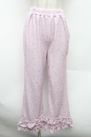 画像: Candy Stripper / SWEET THINGS FRILL FLARE PANTS  ピンク S-26-02-25-061-PU-PA-HR-ZS