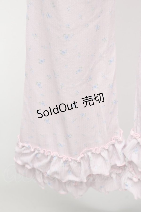 画像3: Candy Stripper / SWEET THINGS FRILL FLARE PANTS  ピンク S-26-02-25-061-PU-PA-HR-ZT0307B (3)
