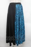 画像1: Deorart / HAKAMA風 アシンメトリーワイドパンツ  黒ｘ青 S-26-02-25-064-PU-PA-AS-ZS (1)