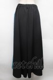 画像2: Deorart / HAKAMA風 アシンメトリーワイドパンツ  黒ｘ青 S-26-02-25-064-PU-PA-AS-ZS (2)
