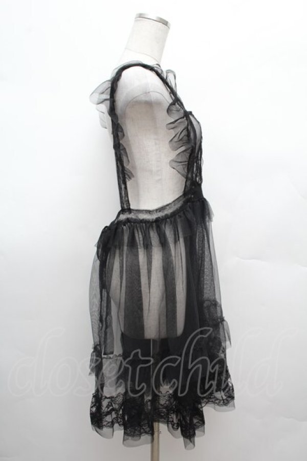 画像2: Virally / TT*HOSレースエプロン L 黒 S-26-02-25-020-LO-OP-TE-ZS (2)