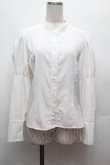 画像1: Kurumi Collaboration / KRデシンジゴスリブラウス M 白 S-26-02-25-022-LO-BL-TE-ZS (1)