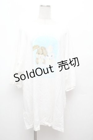 画像: Candy Stripper / CANDY'S BUNNY BIGBIG Tシャツ  白 S-26-02-25-024-PU-TS-HR-ZS