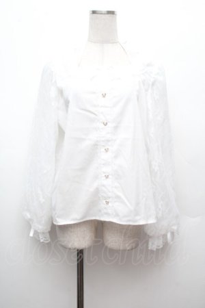 画像: Lovely Tency / alsチョーカーレースブラウス  白 S-26-02-25-025-LO-BL-AS-ZS