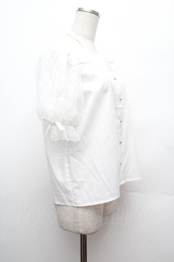 画像2: Lovely Tency / 眞白ありすコラボ/TTハンソデチョーカーBL  白 S-26-02-25-026-LO-BL-AS-ZS (2)