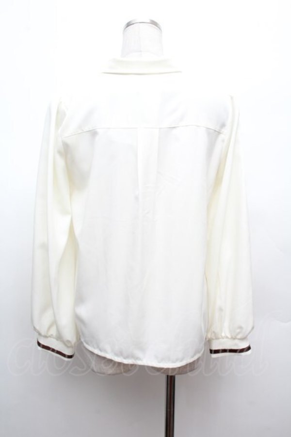 画像3: axes femme / ショートタイセットブラウス  キナリ S-26-02-25-027-AX-BL-HR-ZS (3)