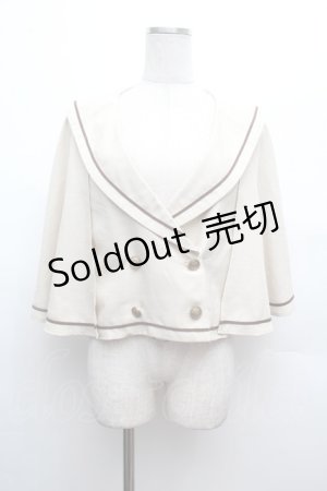 画像: Kurumi Collaboration / マリンアカデミアケープ  オフ S-26-02-25-030-LO-JA-AS-ZS