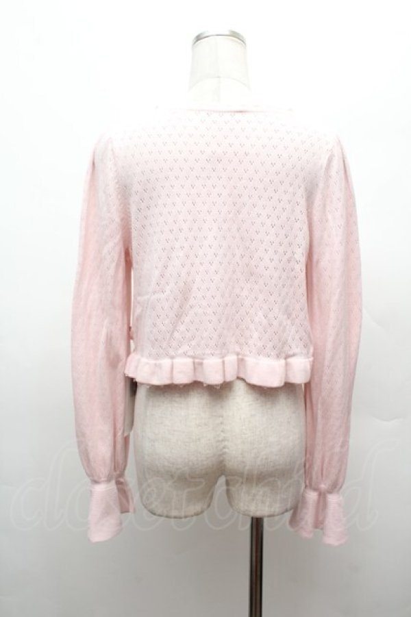画像2: Mariapip / フリルヘムボレロカーデ  ピンク S-26-02-25-031-LO-TO-TE-ZS (2)