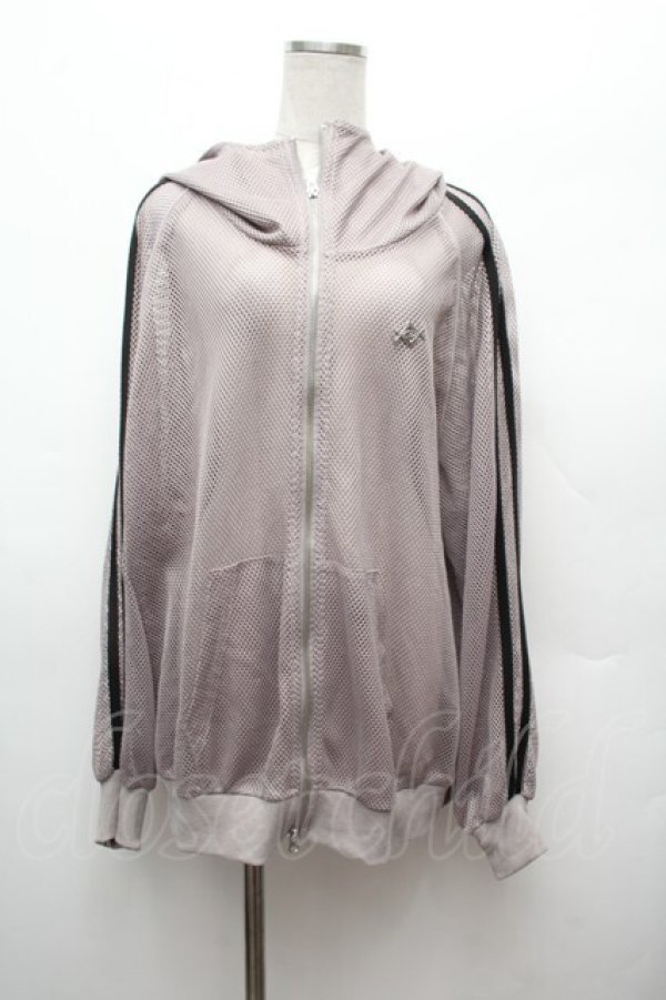 画像1: REFLEM / メッシュラインハイネックパーカー F グレー S-26-02-25-032-PU-TO-TE-ZS (1)