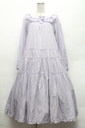 画像: PINK HOUSE / フリル襟付きローンミディワンピース F ラベンダー S-26-02-26-027-LO-OP-SZ-ZS