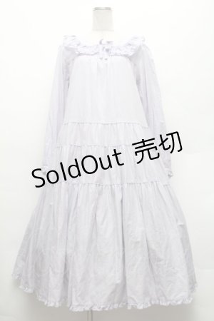 画像: PINK HOUSE / フリル襟付きローンミディワンピース F ラベンダー S-26-02-26-027-LO-OP-SZ-ZS