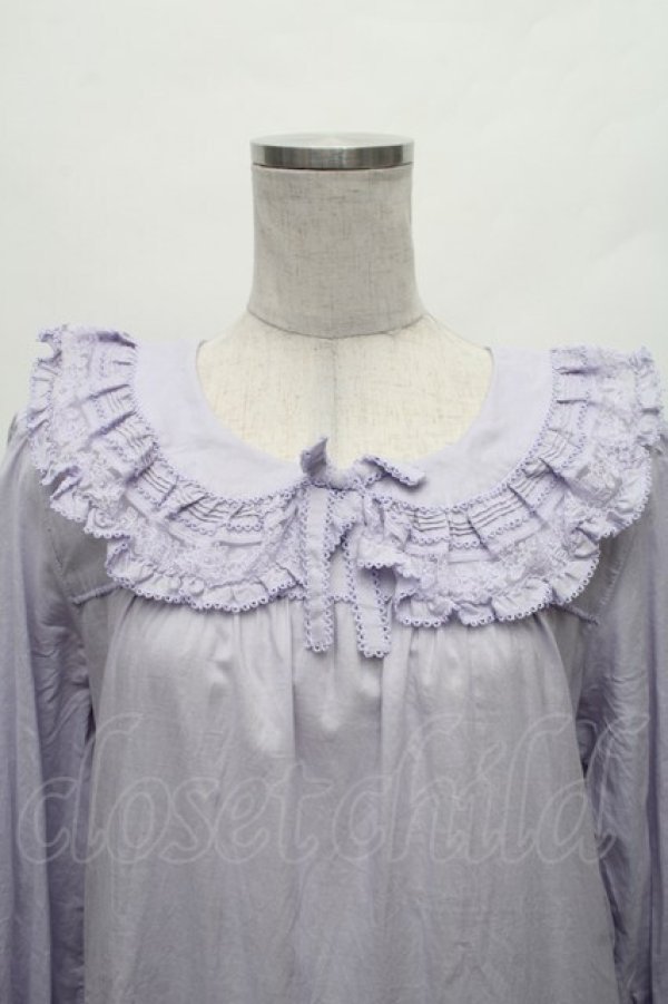 画像3: PINK HOUSE / フリル襟付きローンミディワンピース F ラベンダー S-26-02-26-027-LO-OP-SZ-ZS (3)