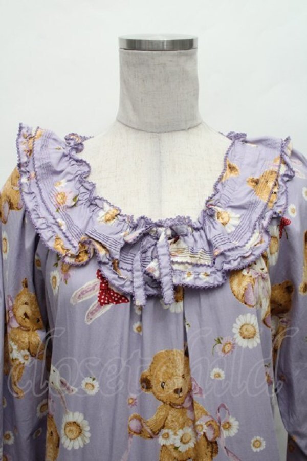 画像3: PINK HOUSE / ひな菊ロンドプリントミディ丈ワンピース  ラベンダー S-26-02-26-028-LO-OP-SA-ZS (3)