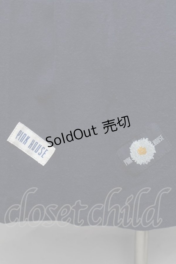 画像3: PINK HOUSE / 裾ワッペンワンピース  青 S-26-02-26-030-LO-OP-AS-ZS (3)