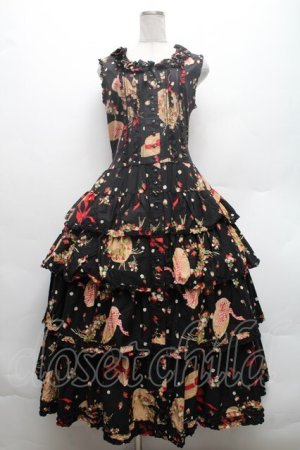 画像: PINK HOUSE / ストロベリーハットワンピース  黒 S-26-02-26-035-LO-OP-AS-ZS