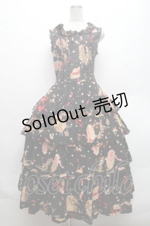 画像: PINK HOUSE / ストロベリーハットワンピース  黒 S-26-02-26-035-LO-OP-AS-ZS