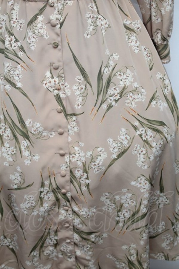 画像4: INGEBORG / 鈴蘭プリントセーラーワンピース  アイボリー S-26-02-26-010-LO-OP-SA-ZS (4)