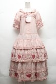 画像1: PINK HOUSE / 関西限定ハートパッチワークワンピース  ピンク S-26-02-26-014-LO-OP-AS-ZS (1)
