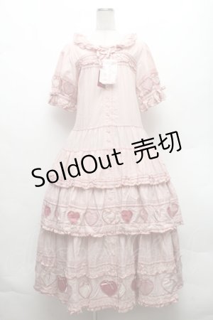 画像: PINK HOUSE / 関西限定ハートパッチワークワンピース  ピンク S-26-02-26-014-LO-OP-AS-ZS