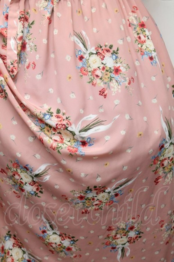 画像5: PINK HOUSE / ローズブーケプリントワンピース  ピンク S-26-02-26-016-LO-OP-AS-ZS (5)