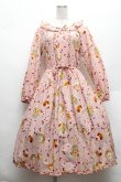 画像1: PINK HOUSE / ピンクハウスパーラープリントミディワンピース  ピンク S-26-02-26-017-LO-OP-SZ-ZS (1)