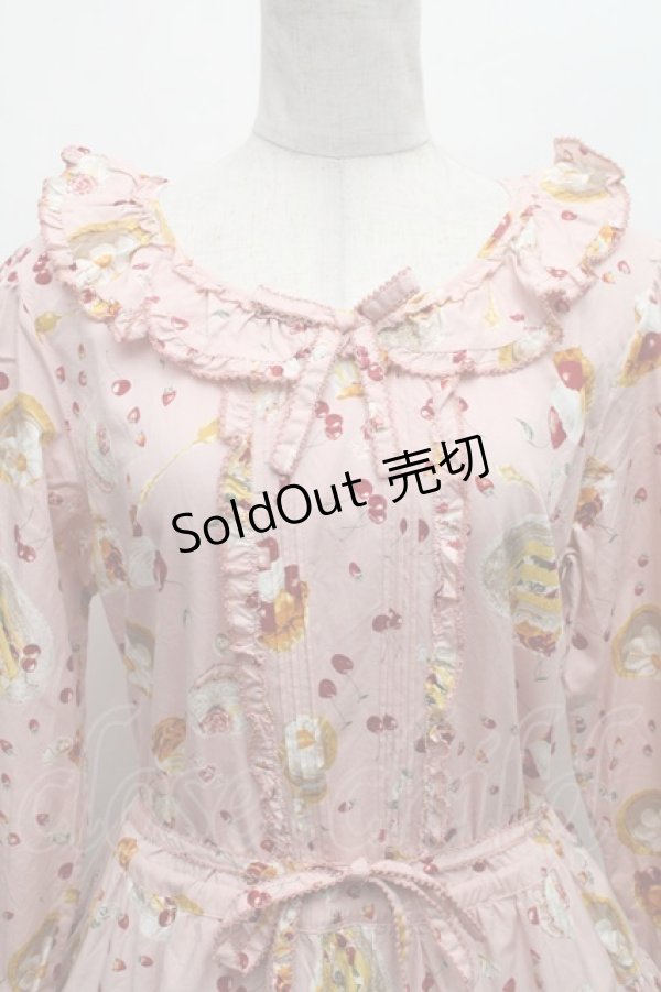 画像3: PINK HOUSE / ピンクハウスパーラープリントミディワンピース  ピンク S-26-02-26-017-LO-OP-SZ-ZS (3)