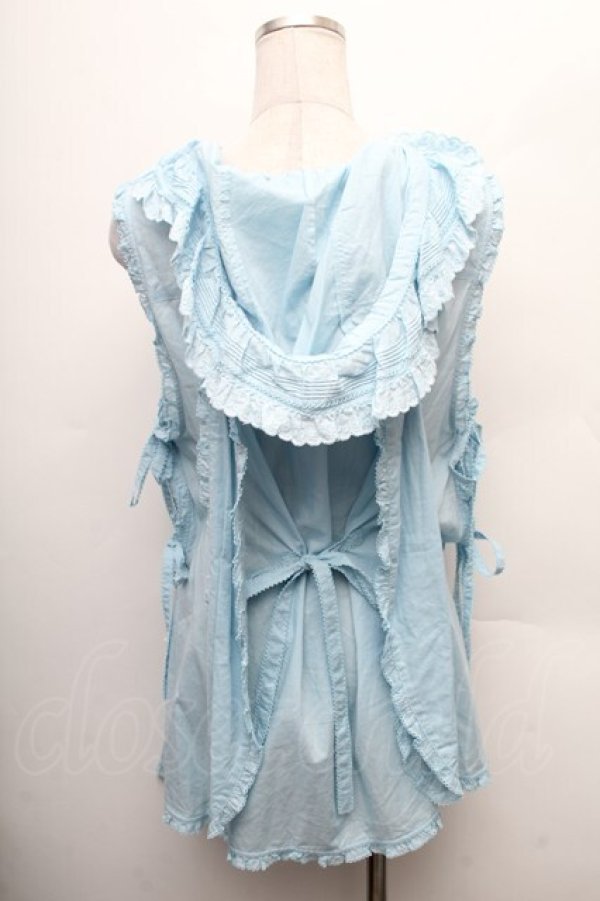 画像2: PINK HOUSE / PETER RABBIT TABLIER  サックス S-26-02-26-003-LO-TO-SA-ZS (2)