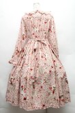 画像2: PINK HOUSE / オーナメントローズプリントミディワンピース  ピンク S-26-02-26-021-LO-OP-SZ-ZS (2)