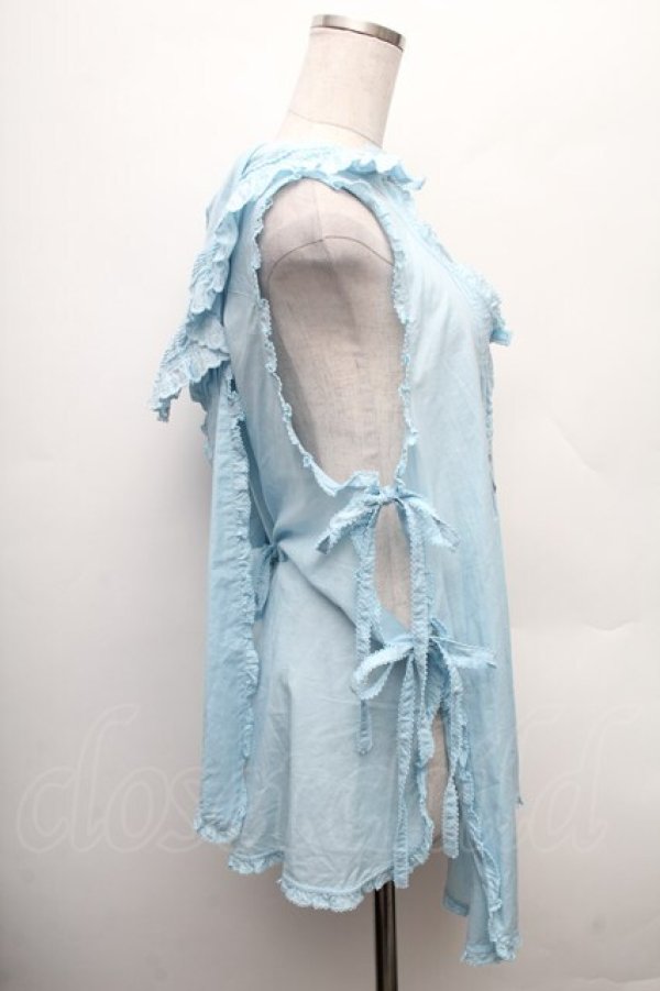 画像3: PINK HOUSE / PETER RABBIT TABLIER  サックス S-26-02-26-003-LO-TO-SA-ZS (3)