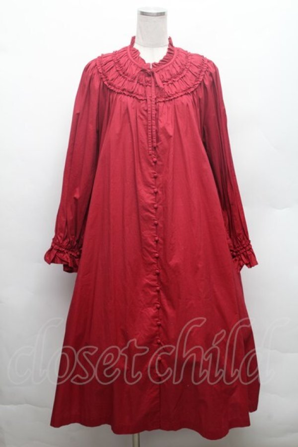 画像1: PINK HOUSE / ヨークカラーミディワンピース  赤 S-26-02-26-023-LO-OP-SA-ZS (1)