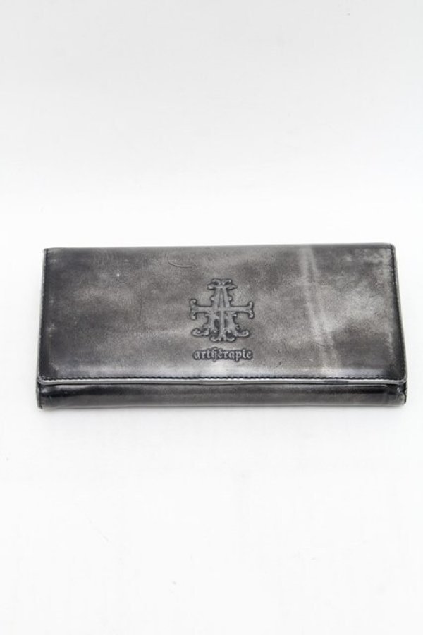 画像1: artherapie / Aクロスラスター長財布  グレー S-26-02-28-001-GO-ZA-AS-ZS (1)