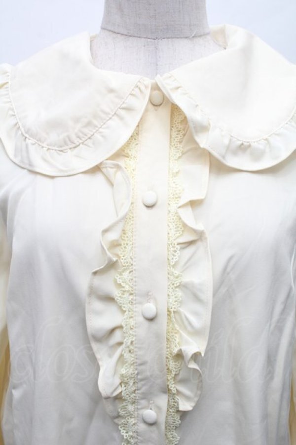 画像3: m petit by misako / AM マルエリフリルブラウス M オフ S-26-02-28-030-LO-BL-AS-ZS (3)