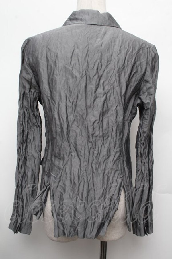 画像2: Jane Marple Dans Le Salon / シワ加工ジャケット  グレー S-26-02-28-034-JM-JA-AS-ZS (2)