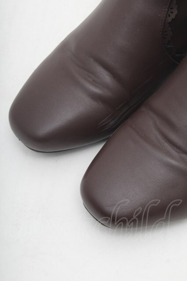 画像4: m petit by misako / リボンショートブーツ LL ブラウン S-26-02-28-003-0-ZA-HR-ZS (4)
