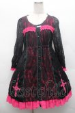 画像1: PUNK / レースワンピース  黒ｘピンク S-26-02-28-041-PU-OP-AS-ZS (1)