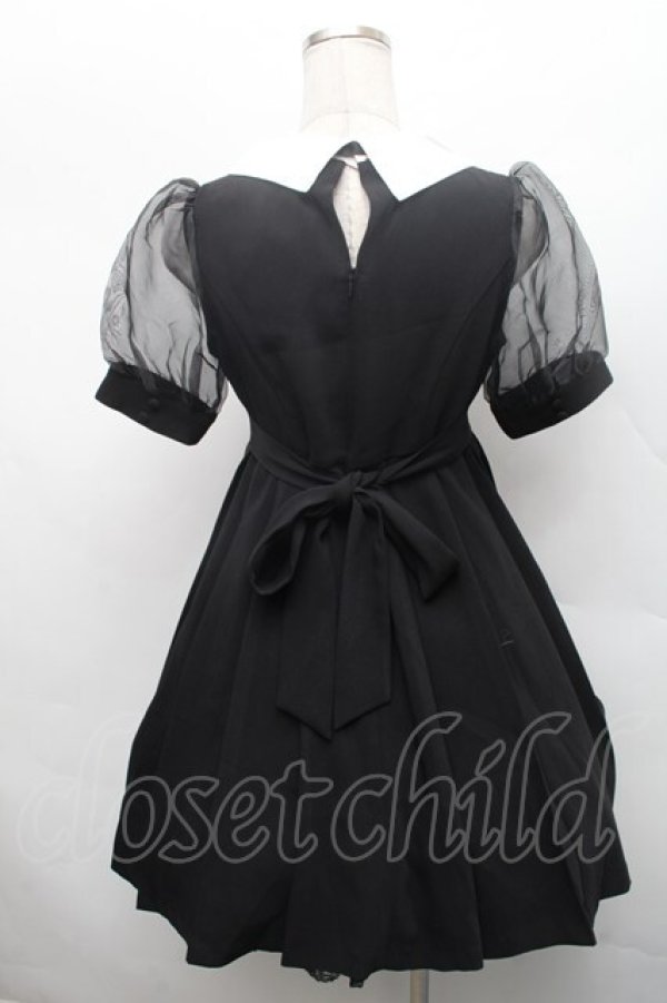 画像2: EATME / オープンカラーワンピース S 黒 S-26-02-28-042-LO-OP-AS-ZS (2)