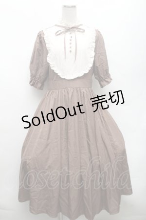 画像: m petit by misako / ナシジムジキリカエワンピース L ブラウン S-26-02-28-045-LO-OP-AS-ZS