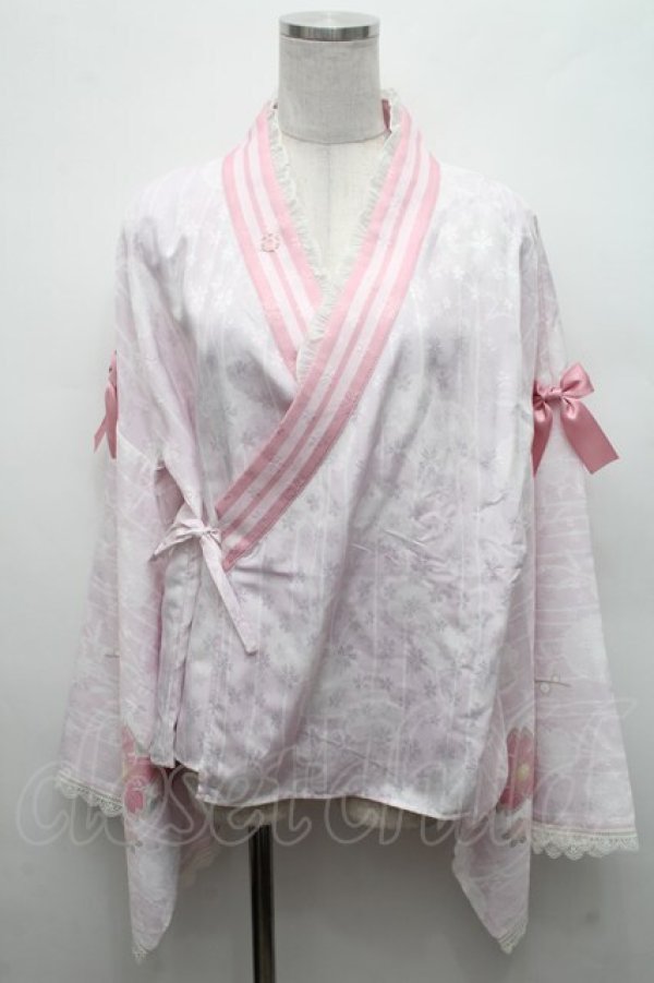 画像5: 中国ロリータ / うさぎプリントジャンパースカートセット  ピンク S-26-02-28-047-LO-OP-HR-ZS (5)